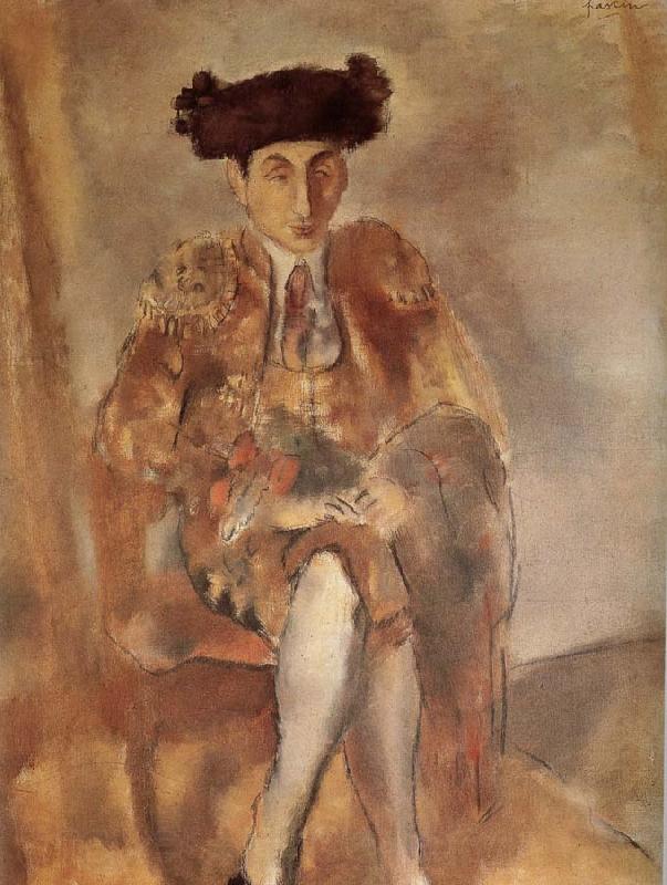 Jules Pascin Portrait of  FeleXidehabao wearing matador-s dress Germany oil painting art